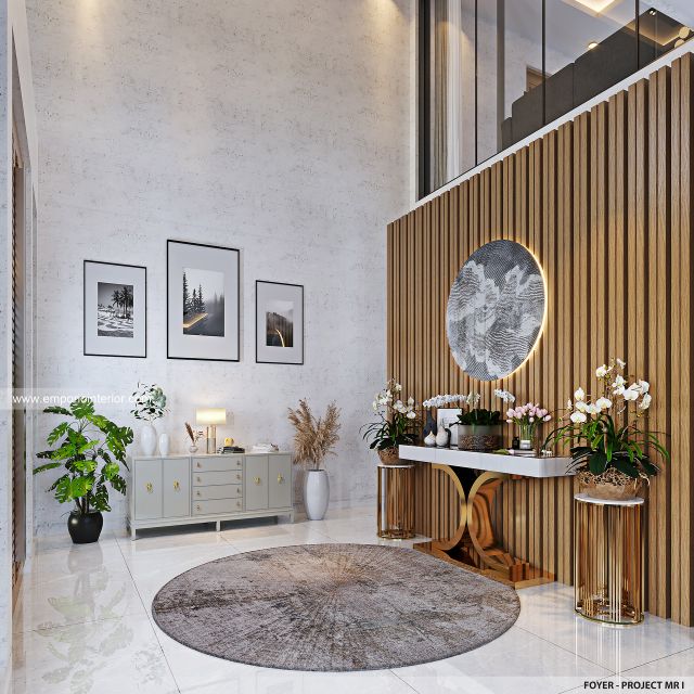 Desain Foyer Rumah Modern Villa Bali 2 Lantai Mr. I di Tabanan, Bali Desain Foyer Rumah Modern Villa Bali 2 Lantai Mr. I di Tabanan, Bali