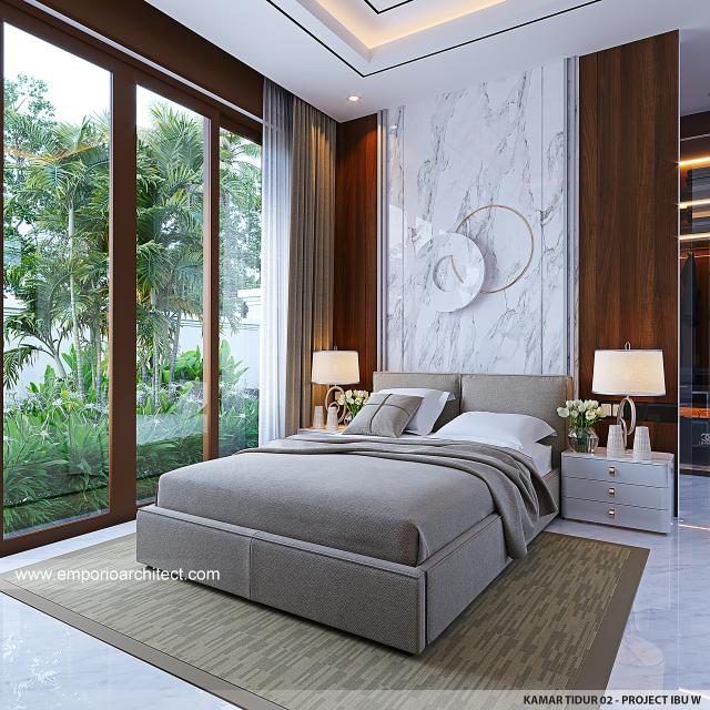Desain Kamar Tidur 2 Rumah Villa Bali 1 Lantai Ibu WN di Sragen, Jawa Tengah