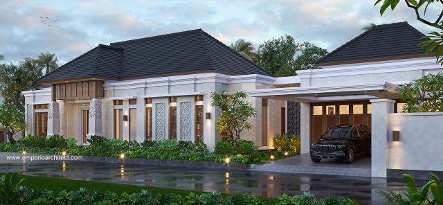Mrs. RSE 1385 Villa Bali House 1 Floor Design - Bengkulu