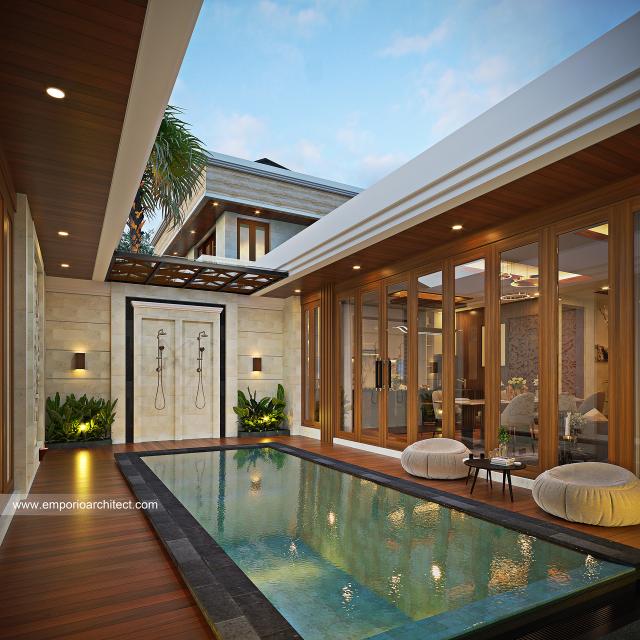 Video Desain Rumah Villa Bali 1 Lantai Ibu FNE 1560 di  Jimbaran, Bali