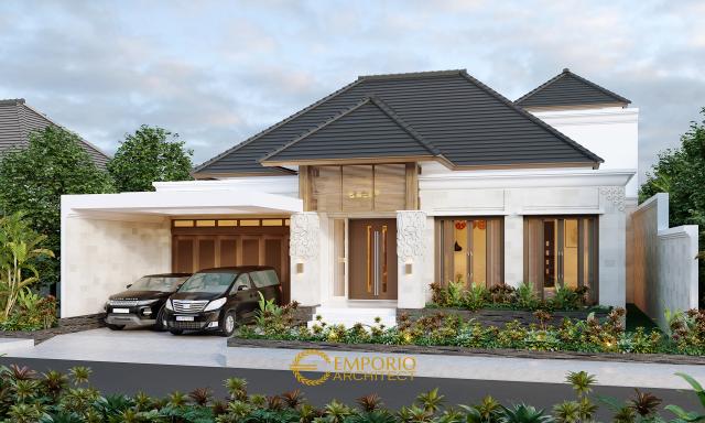 Video Desain Rumah Villa Bali 1.5 Lantai Bapak Baihaqi di  Aceh