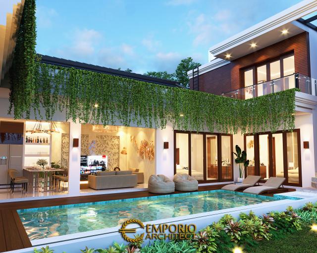 Video Desain Rumah Villa Bali 2 Lantai Bapak Gilbert di  Bali