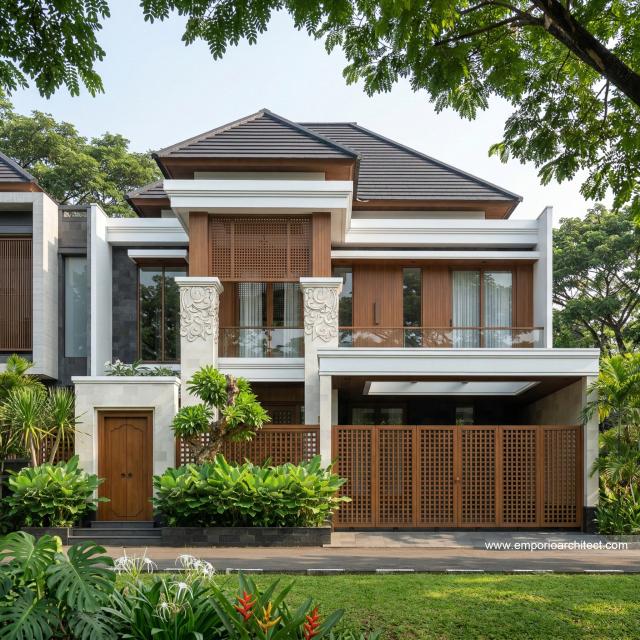 Desain Rumah Villa Bali 2 Lantai Bapak SGT 2306 di  Jakarta Timur