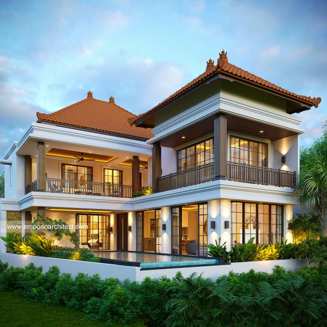 Video Desain Rumah Villa Bali 2 Lantai Bapak ATN II 1633 di  Canggu, Bali