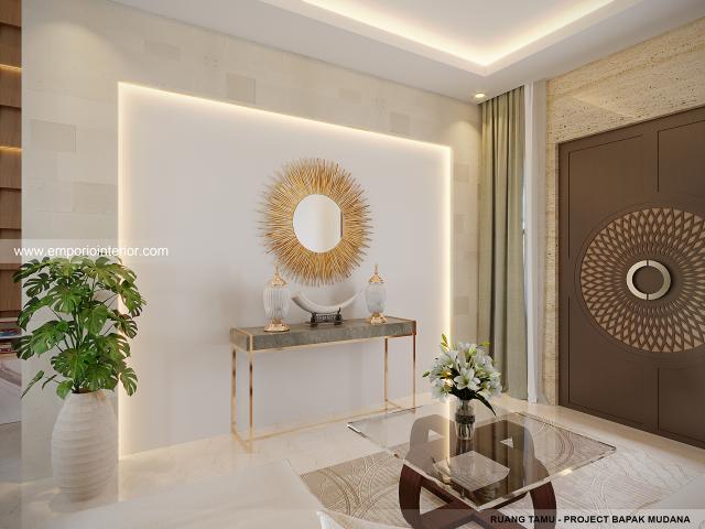 Desain Ruang Tamu Rumah Villa Bali 2 Lantai Bapak dr. MDN di Bali