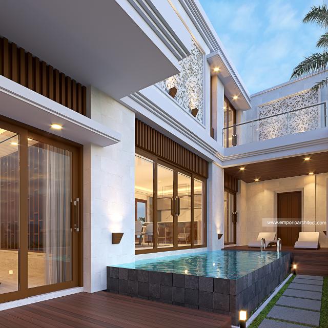 Video Desain Rumah Villa Bali 2 Lantai Ibu LZA 1377 di  Tangerang