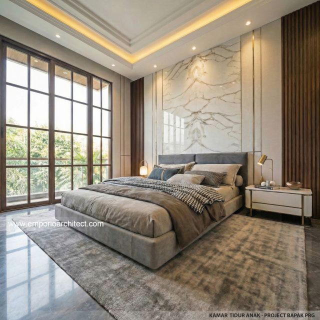 Desain Kamar Tidur Anak Rumah Villa Bali 2 Lantai Bapak PRG di Sumatera Utara