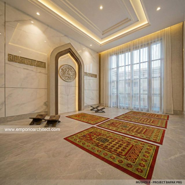 Desain Mushola Rumah Villa Bali 2 Lantai Bapak PRG di Sumatera Utara