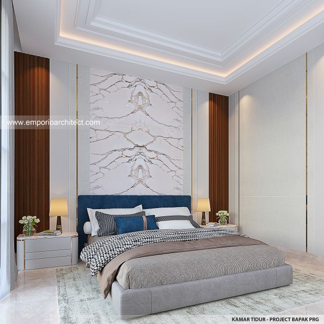 Desain Kamar Tidur Rumah Villa Bali 2 Lantai Bapak PRG di Sumatera Utara