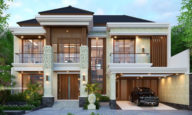 Video Desain Rumah Villa Bali 3 Lantai Bapak HNT 1975 di  Yogyakarta