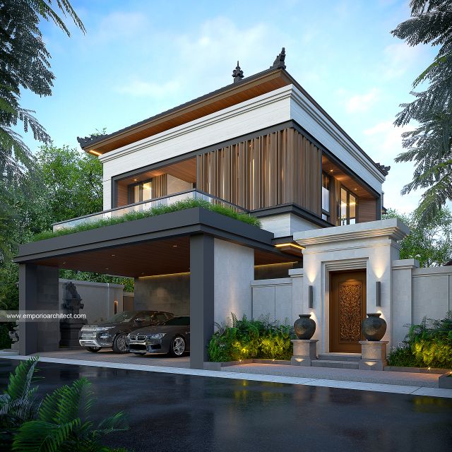 #2floorshousedesign - Mr. AGS Villa Bali Modern House 2 Floors Design - Badung, Bali - Code 48143