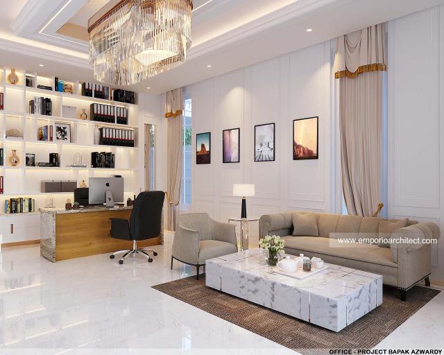 Desain Kantor Villa Klasik 4 Lantai Bapak AWD di Belitung, Kepulauan Bangka Belitung