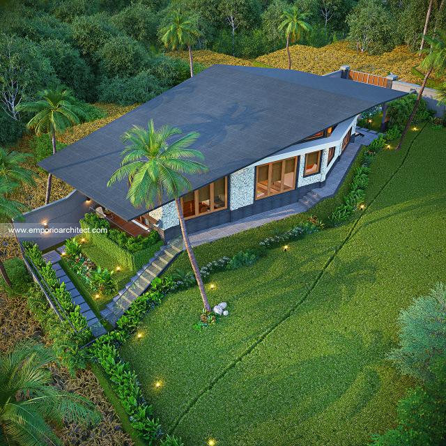 #backyarddesign - Mrs. CMR Modern Villa 1 Floor Design - Tabanan, Bali - Code 48058