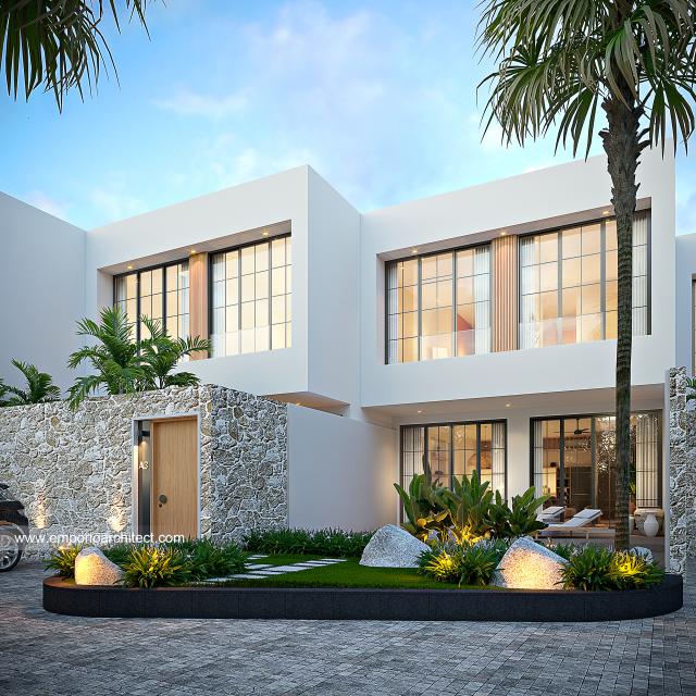 Video Desain Mango Villa Modern 2 Lantai Ibu MD 1586 Type A di  Badung, Bali