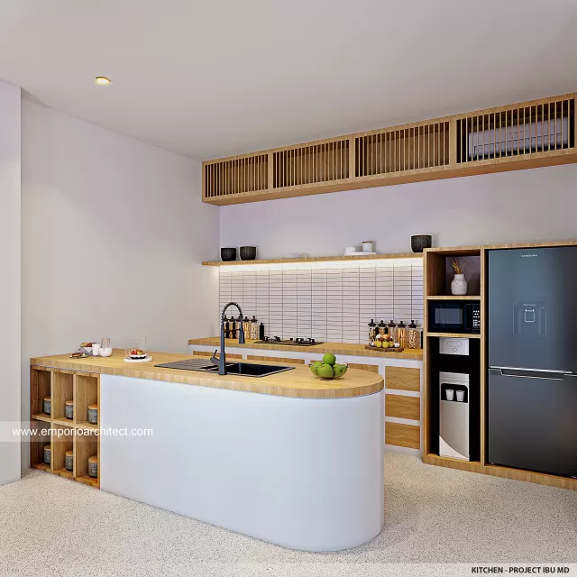 Desain Dapur Mango Villa Modern 2 Lantai Ibu MD Type B di Badung, Bali