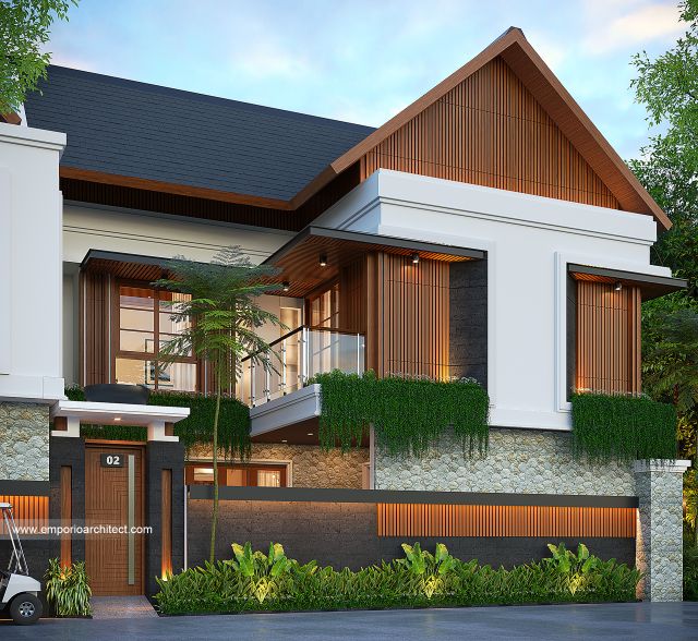 Desain Tampak Depan Komplek Villa milik SwissBel Group (Type 1) di Kendari, Sulawesi Tenggara