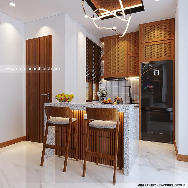 Desain Mini Pantry Komplek Villa milik SwissBel Group (Type 2) di Kendari, Sulawesi Tenggara