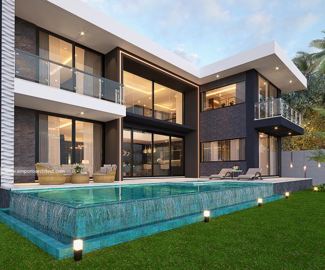 Video Desain Villa Modern 2 Lantai Mr. JL di  Pererenan, Badung, Bali