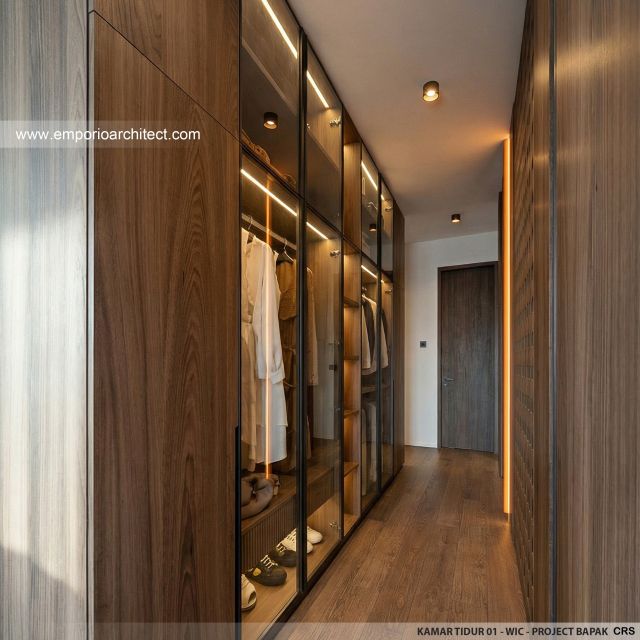 Desain WIC Kamar Tidur 1 Villa Style Villa Bali 1 Lantai Bapak CRS di Jimbaran, Bali