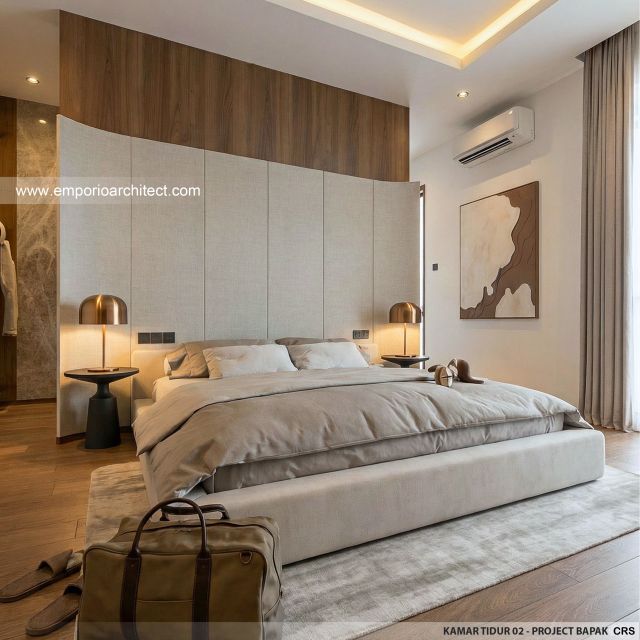 Desain Kamar Tidur 2 Villa Style Villa Bali 1 Lantai Bapak CRS di Jimbaran, Bali