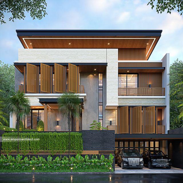 Video Desain Rumah Modern 3 Lantai Ibu SR 1938 di  Bogor