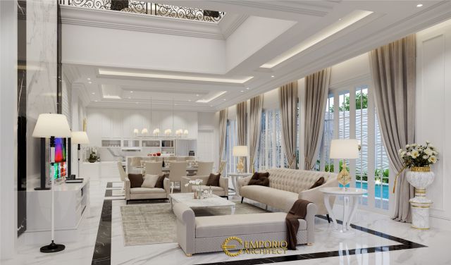 Desain Ruang Keluarga Rumah Mr. Paul di Bogor, Jawa Barat