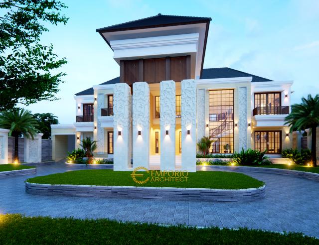 Desain Rumah Villa Bali 2 Lantai Bapak Andre II di  Medan, Sumatera Utara