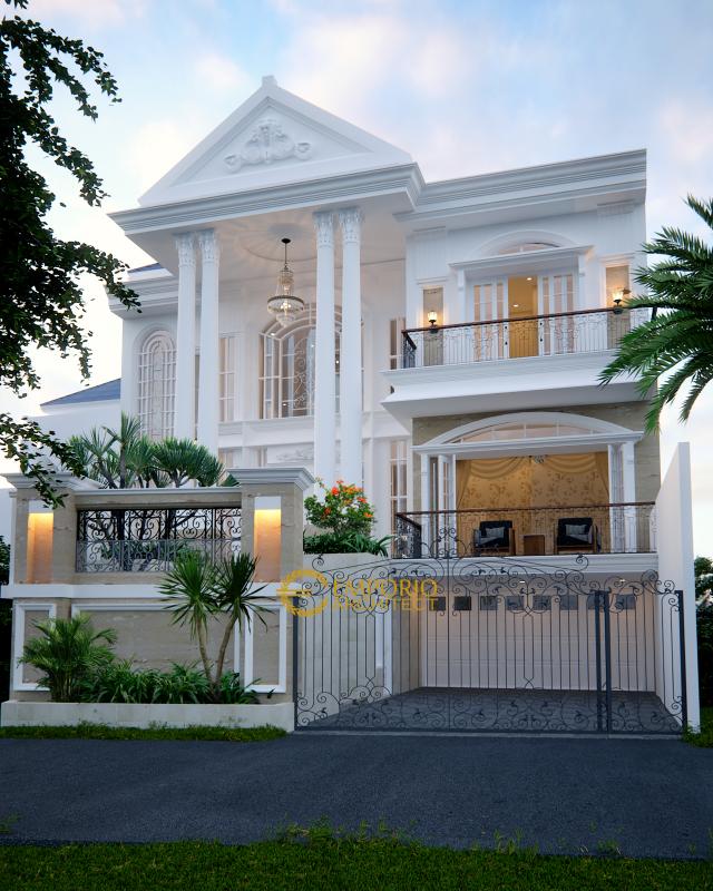 Desain Rumah Classic 2 Lantai Ibu Endang di  Cibubur, Jakarta