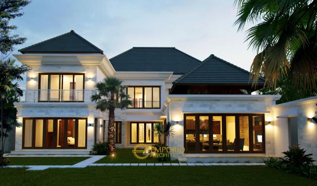 Desain Rumah Villa Bali 2 Lantai Mrs. MR di Denpasar, Bali