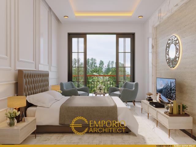 Desain Kamar Tidur 2 Rumah Classic 2 Lantai Bapak Willy di Flores, Nusa Tenggara Timur