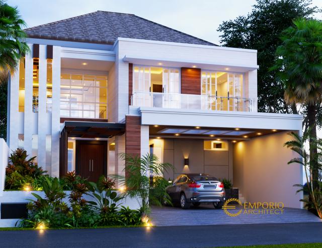 Desain Rumah Modern 2 Lantai Ibu Tiffany di  Jakarta Barat