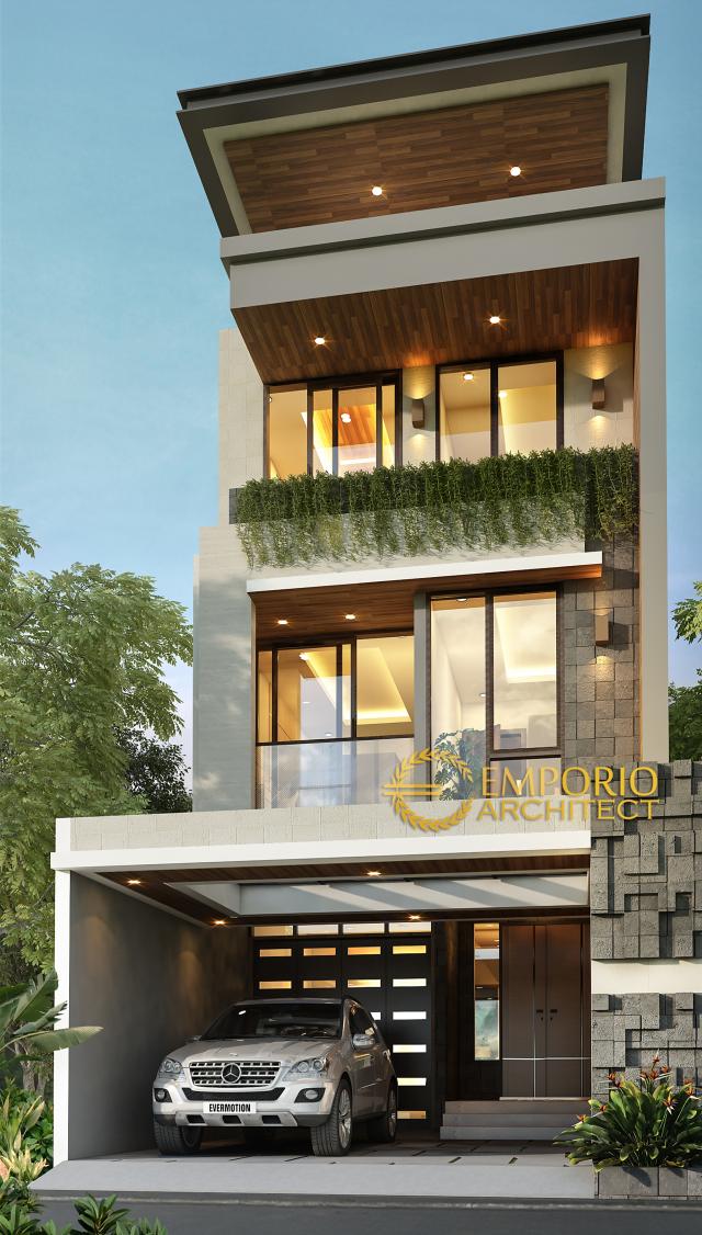 Video Desain Rumah Modern 3 Lantai Bapak Yonatan di  Jakarta