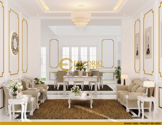 Desain Ruang Tamu Rumah Ibu Hera di Jakarta Selatan