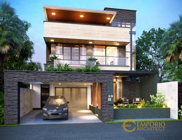 Video Desain Rumah Modern 2 Lantai Bapak Hendra di  Kediri, Jawa Timur