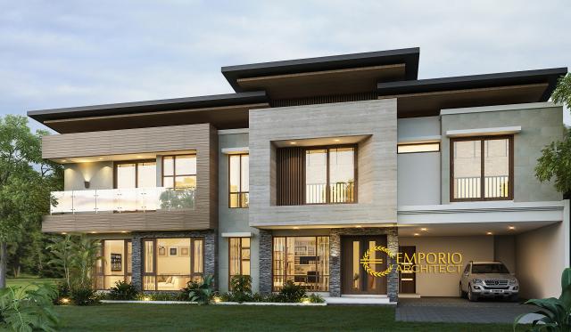 Video Desain Rumah Modern 2 Lantai Bapak Charly di  Kupang