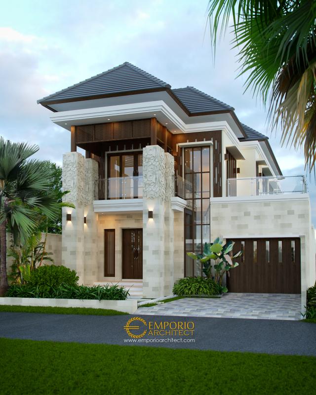 Video Desain Rumah Villa Bali 2 Lantai Ibu Rina di  Lampung