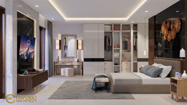 Desain Kamar Tidur Rumah Bapak Alfred di Makassar