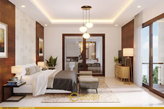 Desain Kamar Tidur Rumah Bapak Alfred di Makassar
