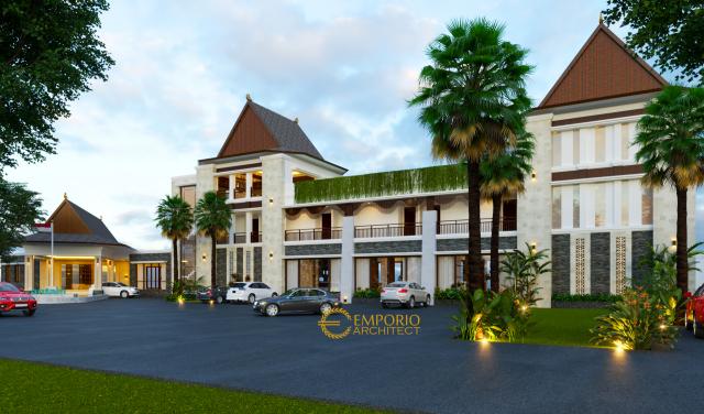 Video Desain Mess VIP dan Kantin Style Villa Bali 3 Lantai PT ANTAM Tbk di  Maluku