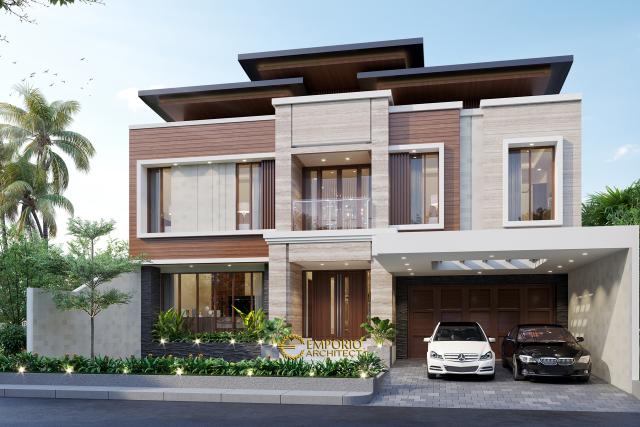 Video Desain Rumah Modern 2 Lantai Bapak Harris di  Pekanbaru, Riau
