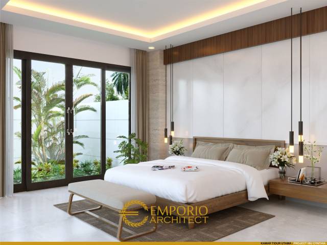 Desain Kamar Tidur Rumah Ibu Cynthia Angraini Tampubolon di Pekanbaru, Riau