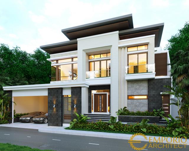 Video Desain Rumah Modern 2 Lantai Bapak Edwin di  Pontianak