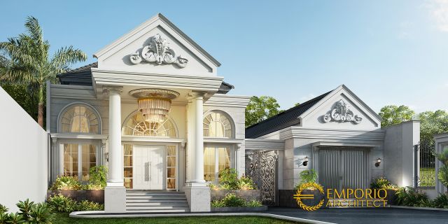 Video Desain Rumah Classic 1 Lantai Ibu Resha di  Sumatera Selatan