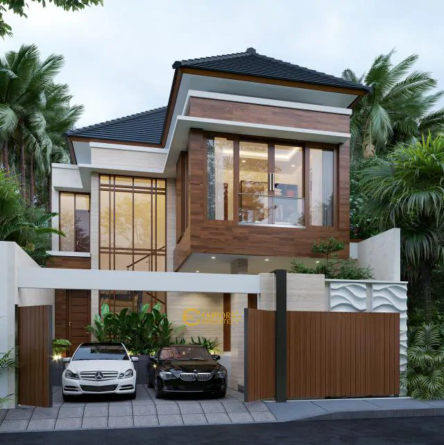 Video Desain Rumah Modern 2 Lantai Bapak Andi di  Surabaya