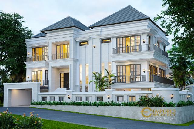 Mrs. Chryslie Classic House 3 Floors Design - Surabaya