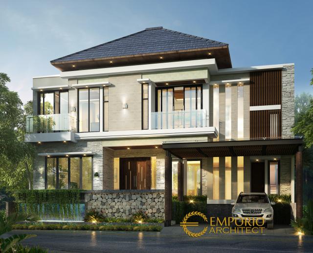 Video Desain Rumah Modern 2 Lantai Ibu Desi di  Tangerang