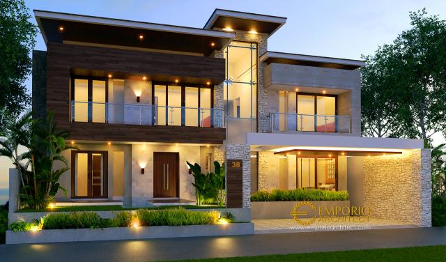 Video Desain Rumah Modern 2 Lantai Ibu Weni di  Tanjung Selor, Kalimantan Utara