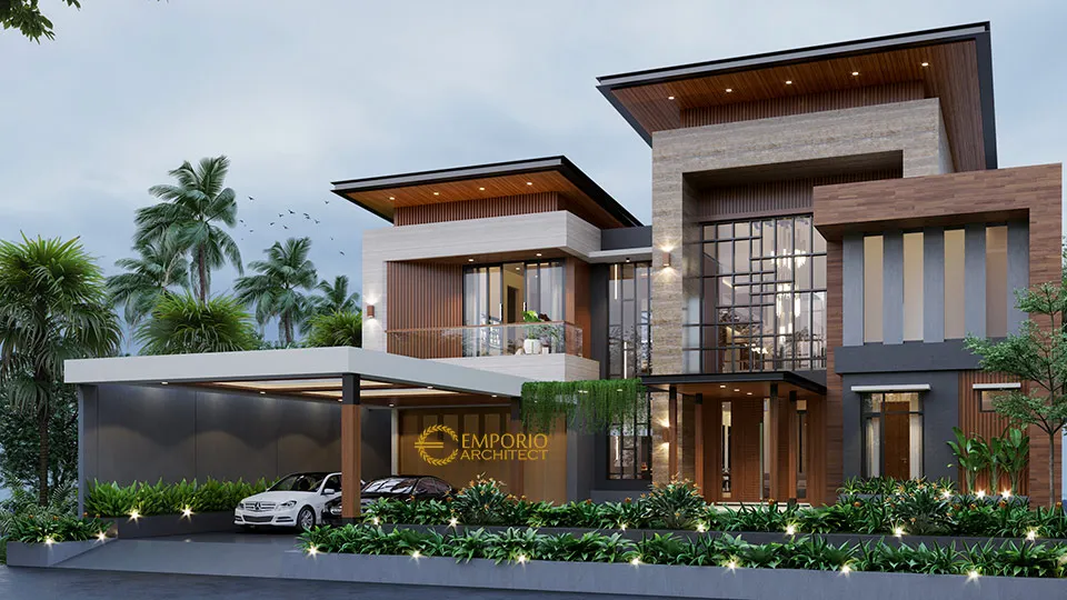 Desain Rumah Style Modern Tropis