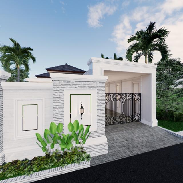 Tampak Depan Dengan Pagar