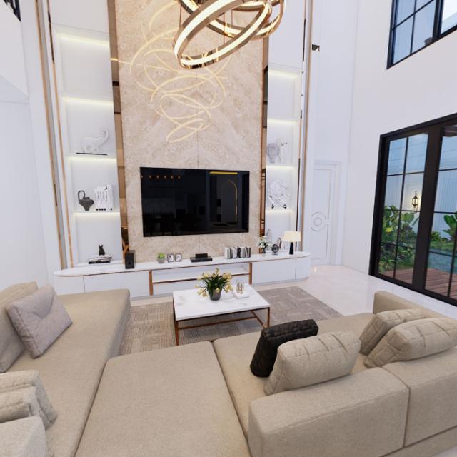 Ruang Keluarga dan Ruang Makan Lantai 1